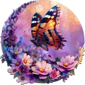 Wooden Puzzles for Adults, Wooden Jigsaw Puzzles for Adults, Butterfly